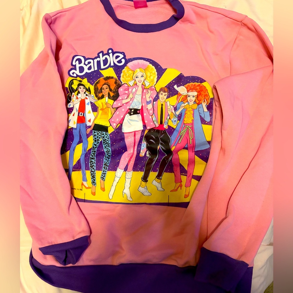Barbie and the rockers pink and purple sweatshirt